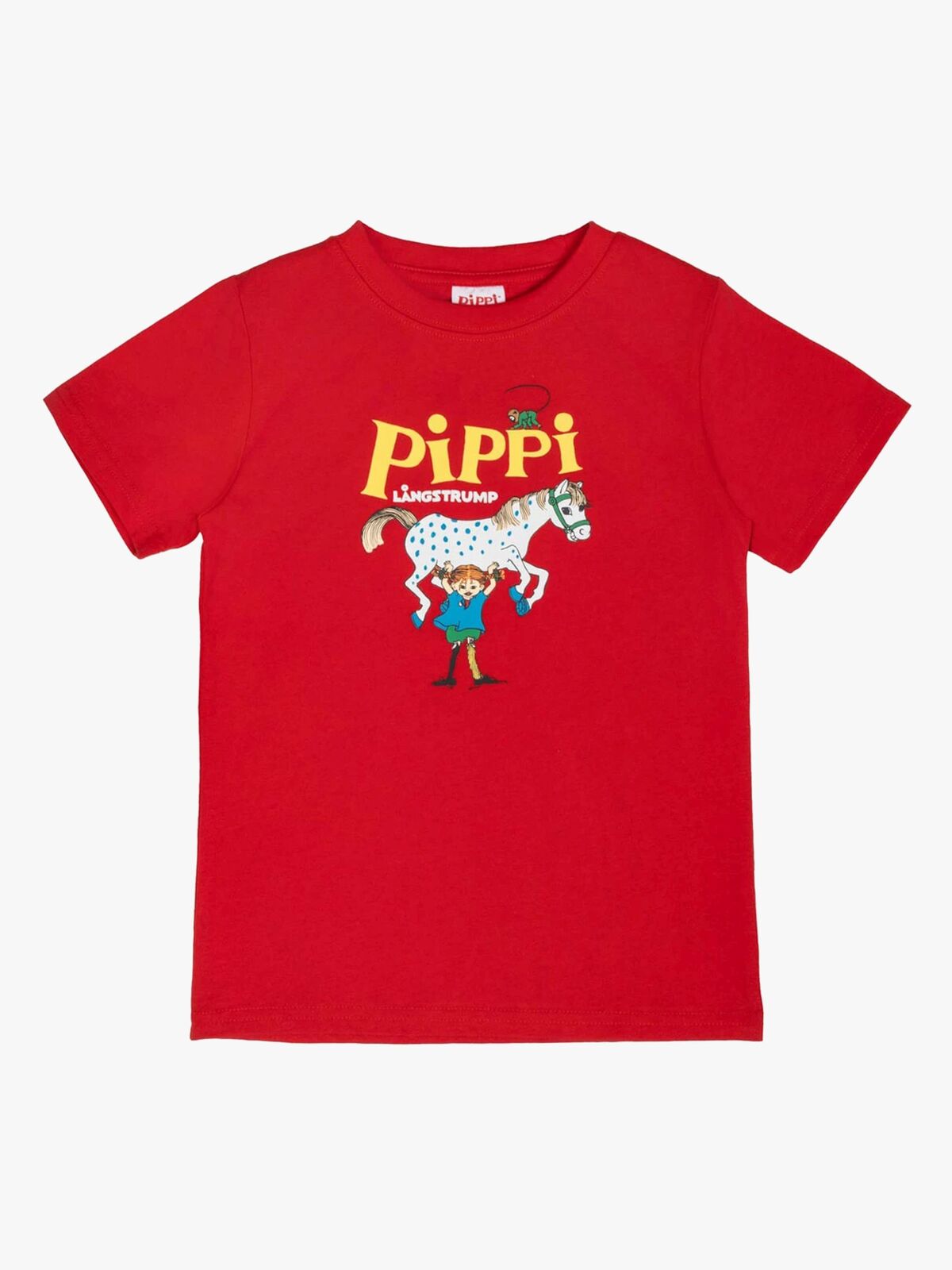 Pippi Langstrømpe X Martinex Pippi Logo T-skjorte, Rød