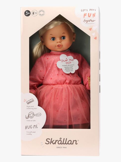 Skrållan Snakkedukke Lyst Hår 45 cm