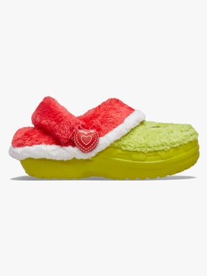 Crocs Grinch Classic Fôrede Tøfler, Multi