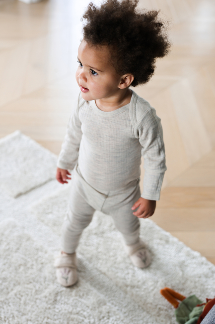 Mikk-Line Tøfler Ull, Off White