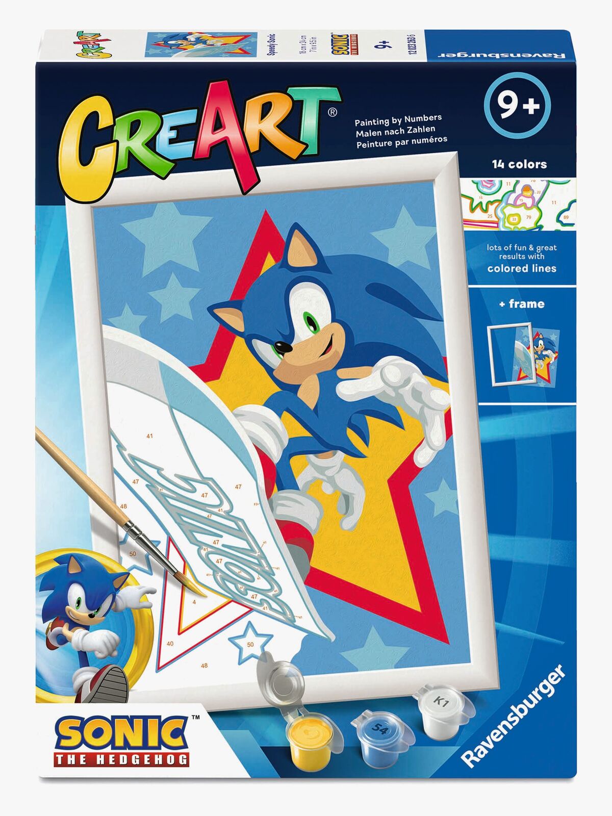 Ravensburger CreArt Malesett Speedy Sonic