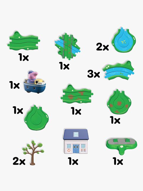 Peppa Gris Whizz Around Båtebane Bobbing Along