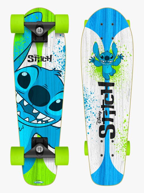 Stamp Stitch Crusier Skateboard, Blå/Hvit