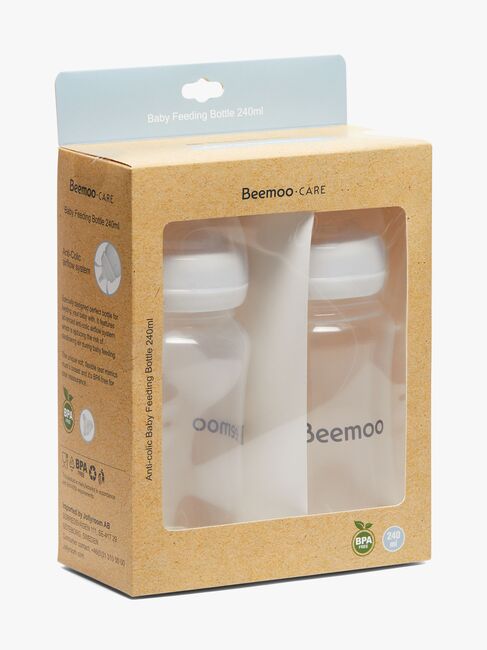 Beemoo CARE Brystmelkflaske 240 Ml 2-pack inkl. Tut