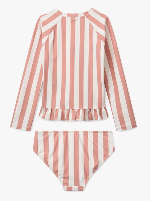 LIEWOOD Dagny Badesett, Coral blush/creme de la creme stripe