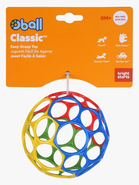 Oball Classic Bold Ball, Rød, Blå, Grønn og Gul
