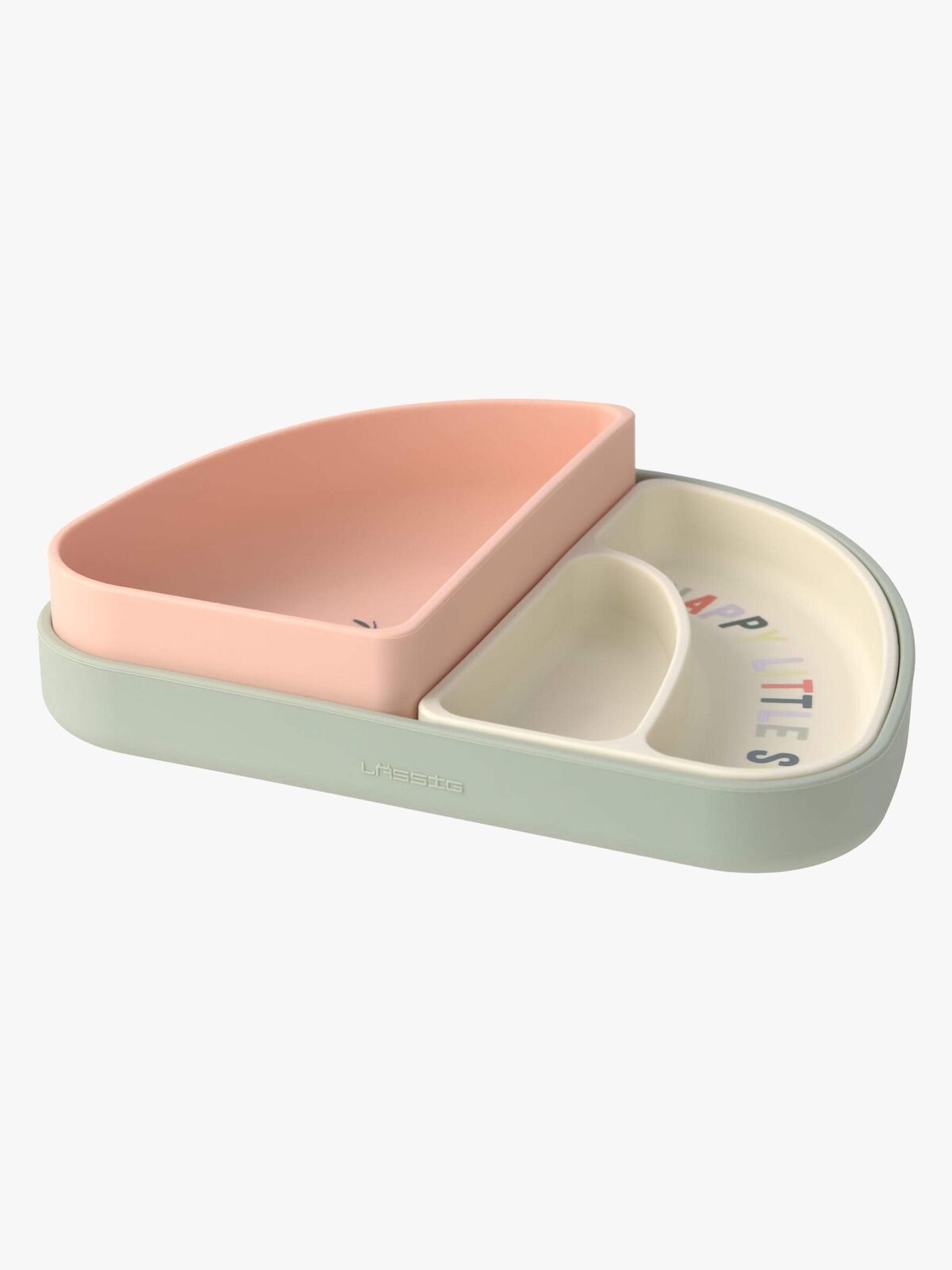 Lässig Tallerken Silikon 3-Pakk, Happy Fruits Cherry