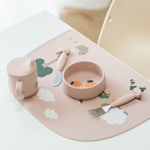 Done By Deer Pigee Silikon Skål 2-Pakk, Powder