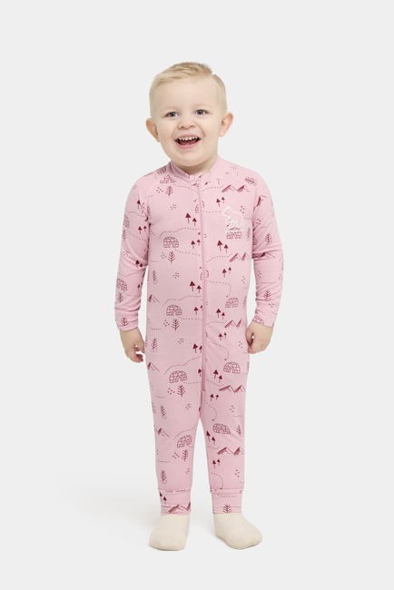 Nordbjørn Moritz Undertøysdress Bamboo, Pink Iceberg