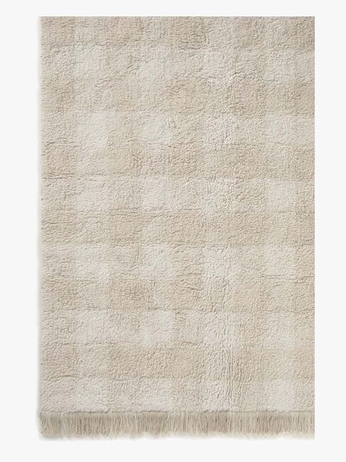 LorenaCanals Vaskbar Vichy Gulvteppe 90x120 cm, Ivory
