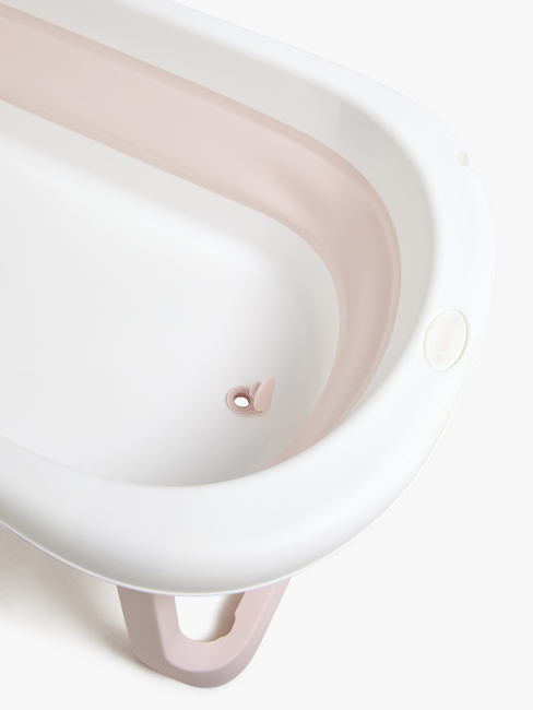 Beemoo CARE Assist Sammenleggbar Badebalje, Pink/White