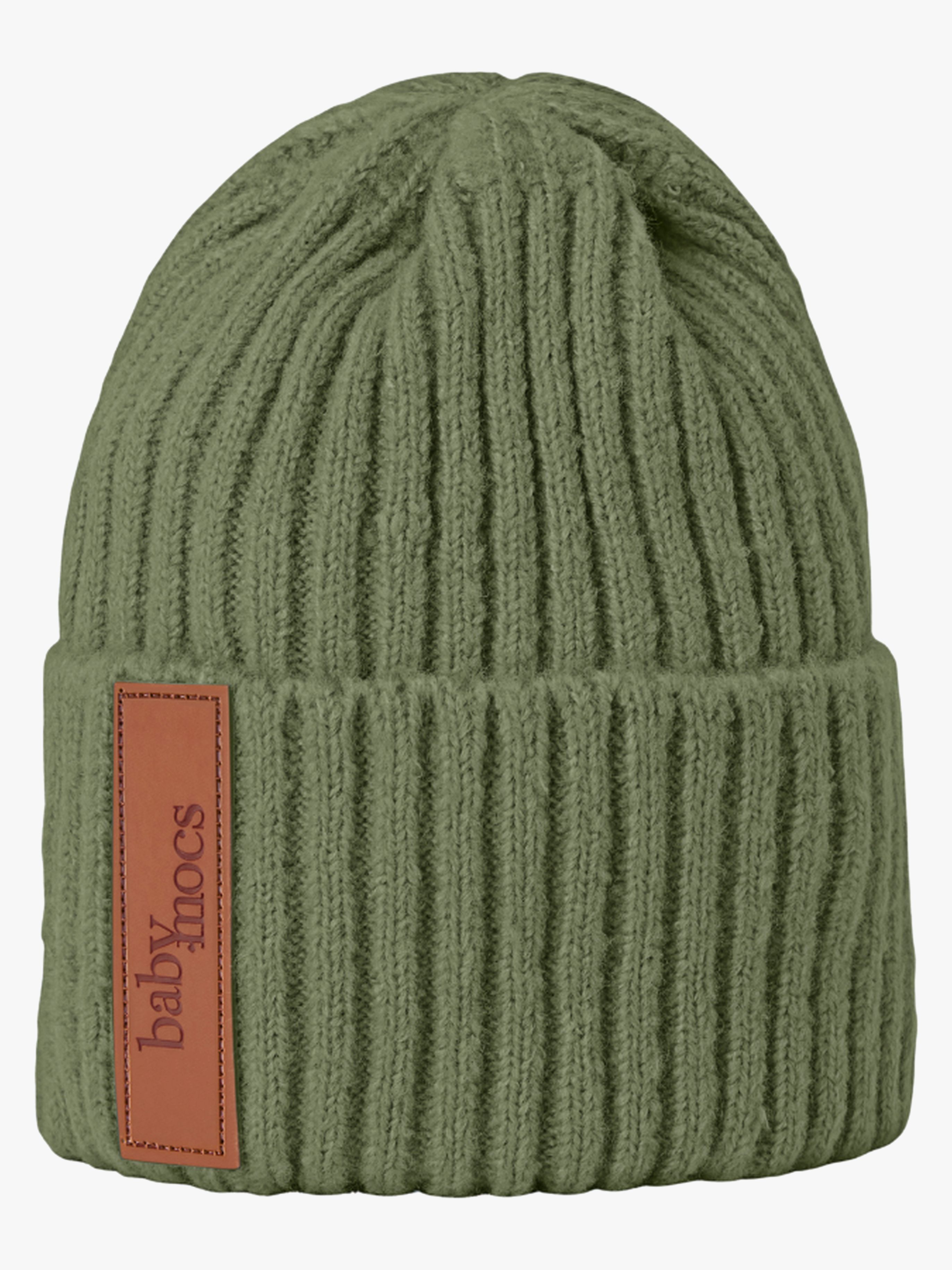 BabyMocs Strikket Lue, Olive - Luer - Bomull