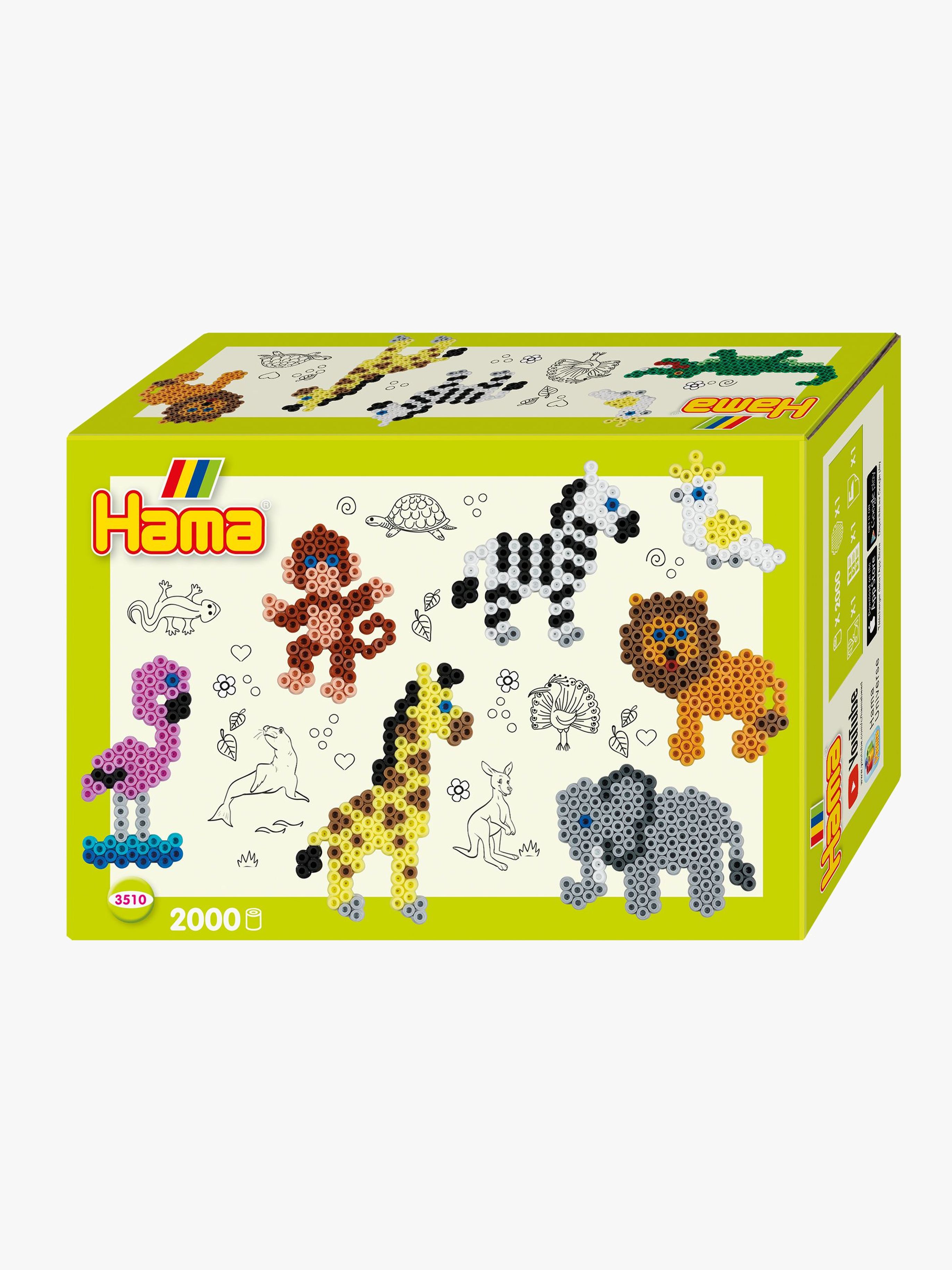 Hama Midi Perler Gaveeske Zoo Dyr 2000 stk - Perler & Perlebrett