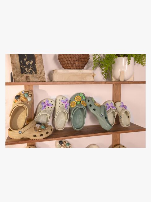 Crocs Classic Kids Sandaler, Bone