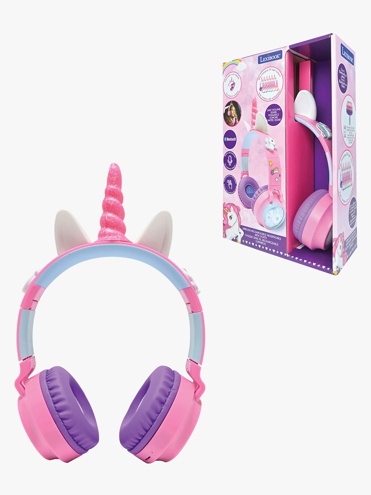 Lexibook 3D Hodetelefoner Enhjørning