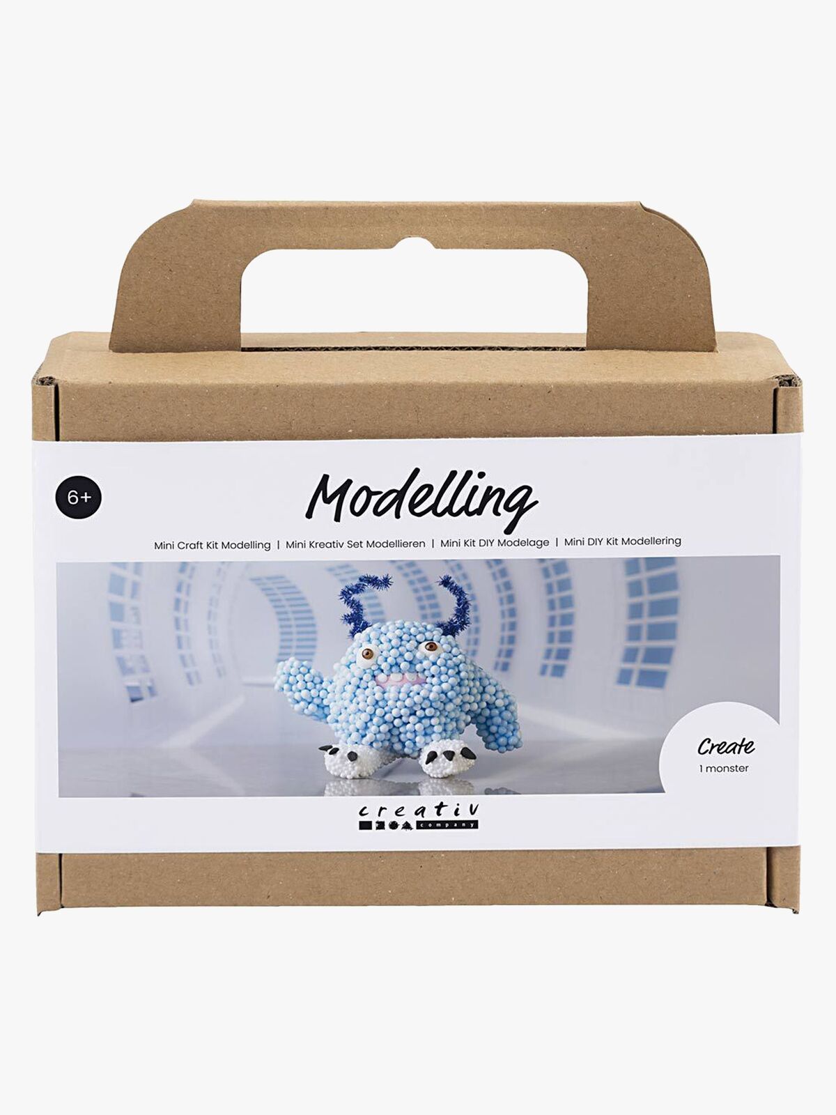 Creativ Company Hobbysett Mini Lufttørkende Leire Monster Bobby