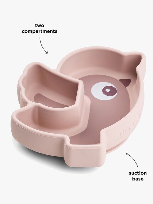 Done By Deer Stick & Stay Silikontallerken Birdee, Powder