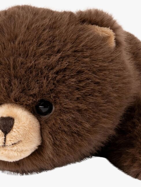 Teddykompaniet Kosedyr Liggende Bjørn 28 cm, Brun