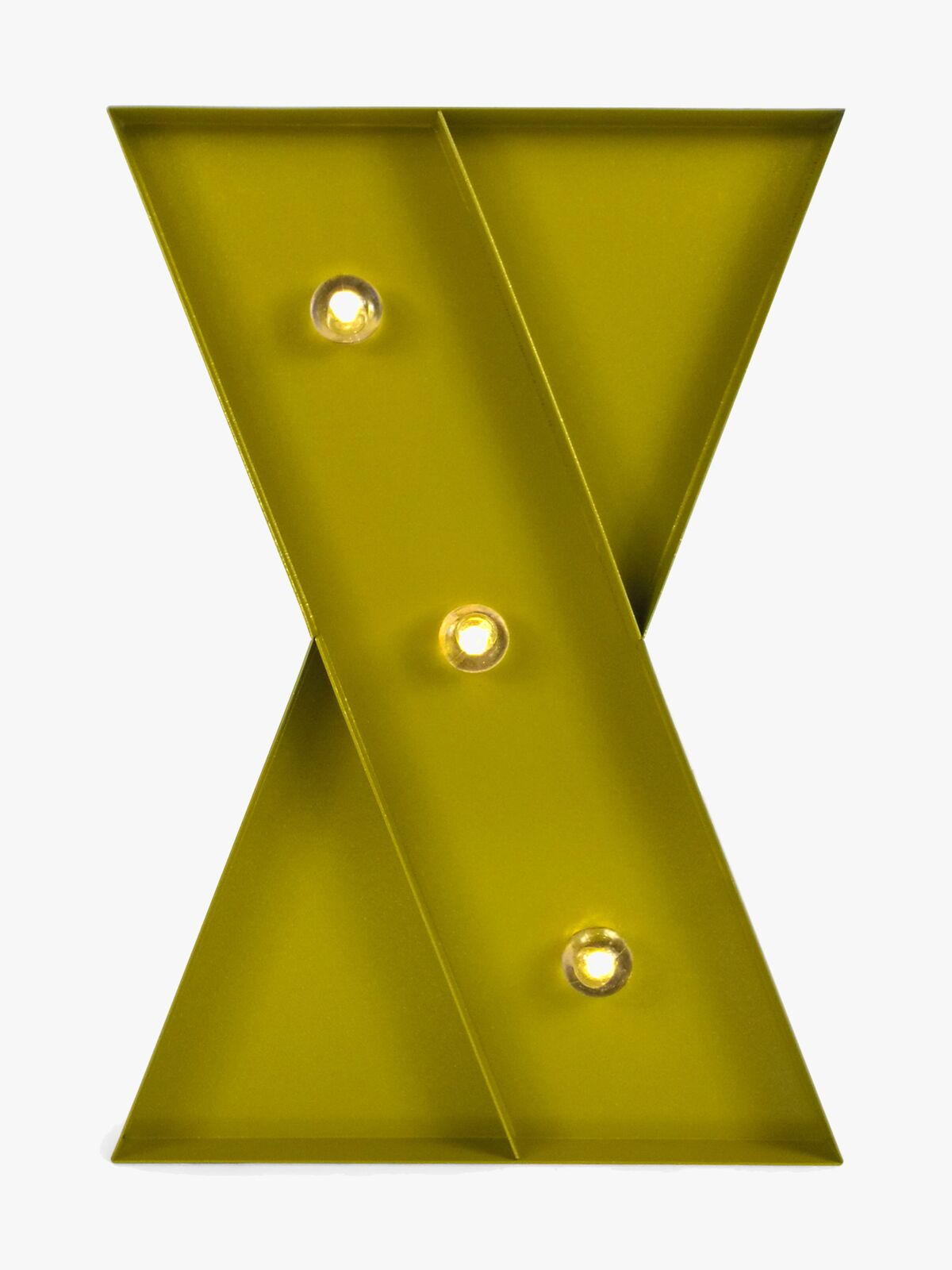 Petite Déco Bokstavlampe X, Gull