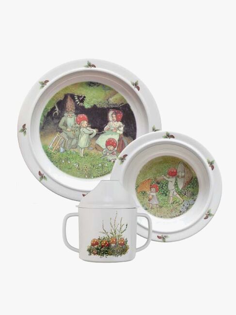 Elsa Beskow Tomtebobarna Barneservise 3 Deler