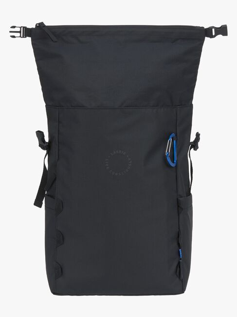Lässig Outdoor Stelleveske Ryggsekk med Roll-top-åpning, Black