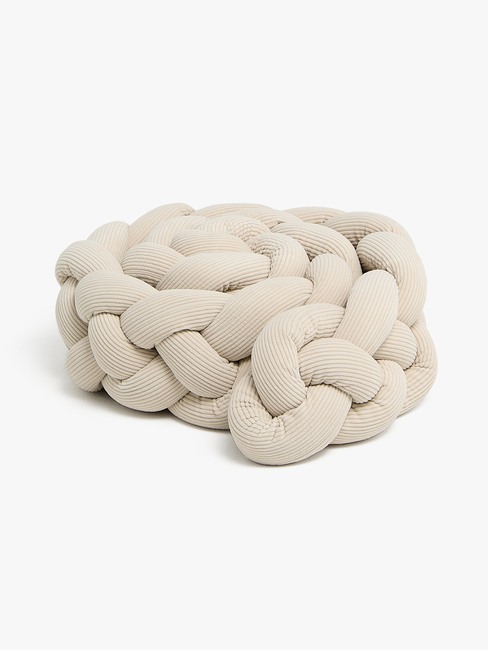 Alice & Fox Braid Sengekant 210cm, Beige Manchester