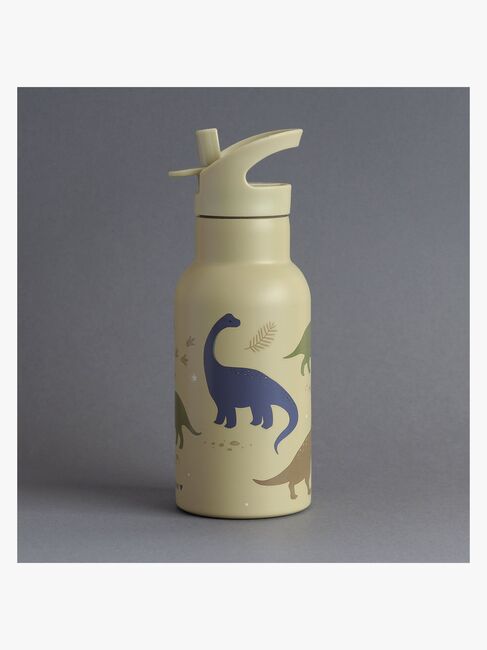 A Little Lovely Company Vannflaske Dinosaurer 350 ml, Beige