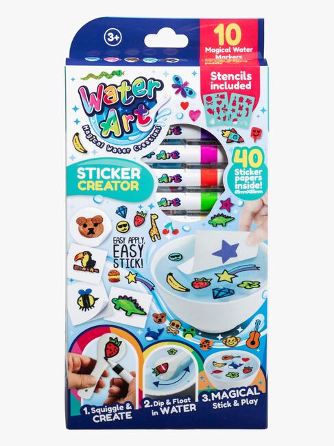 Water Art Vannbaserte Tusjer med Klistremerker 10 st