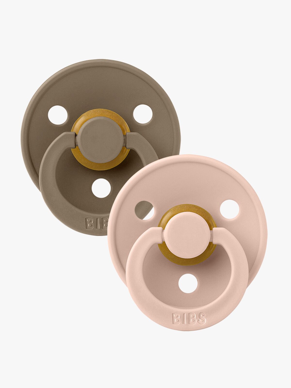 BIBS Smokk Colour 2-pack Lateks Størrelse 2, Dark Oak/Blush