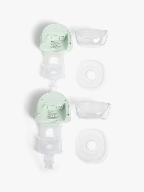 Beemoo CARE Wearable Slim Elektrisk Brystpumpe Dobbel, Soft Green