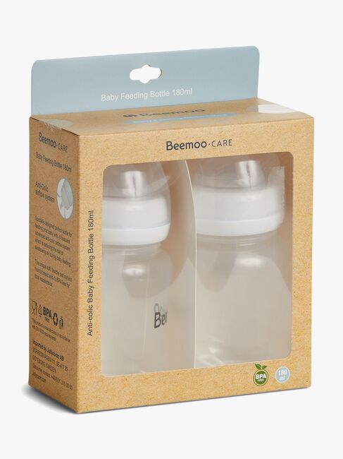 Beemoo CARE Brystmelkflaske 180 Ml 2-pack inkl. Tut