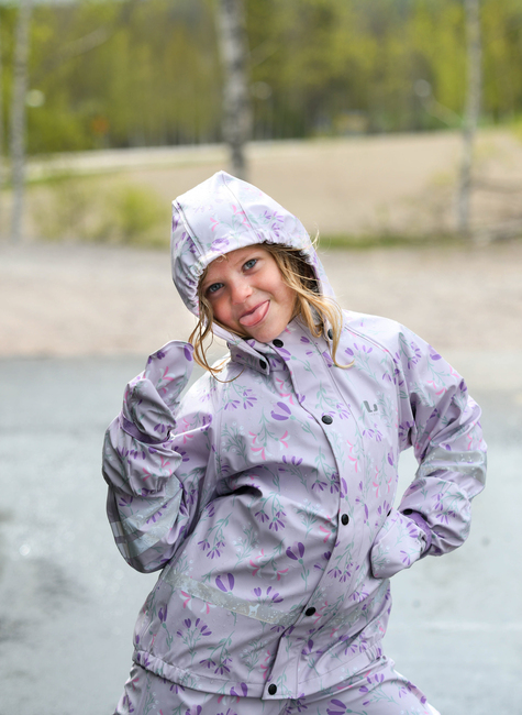 Lindberg Vattholma Regnsett, Lavender/Pink