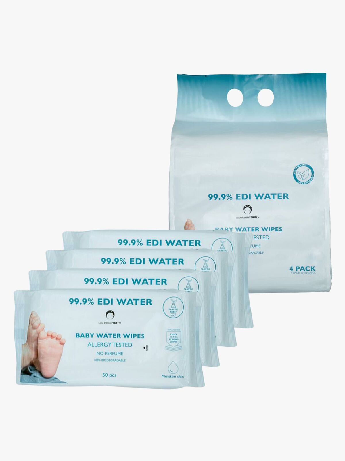 Luna Bambini Aqua Våtservietter 4-Pakk