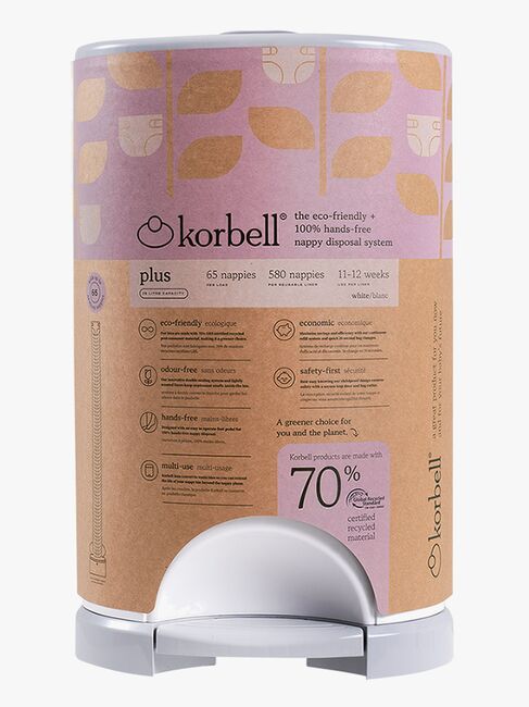 Korbell PLUS Bleiebøtte, Hvit