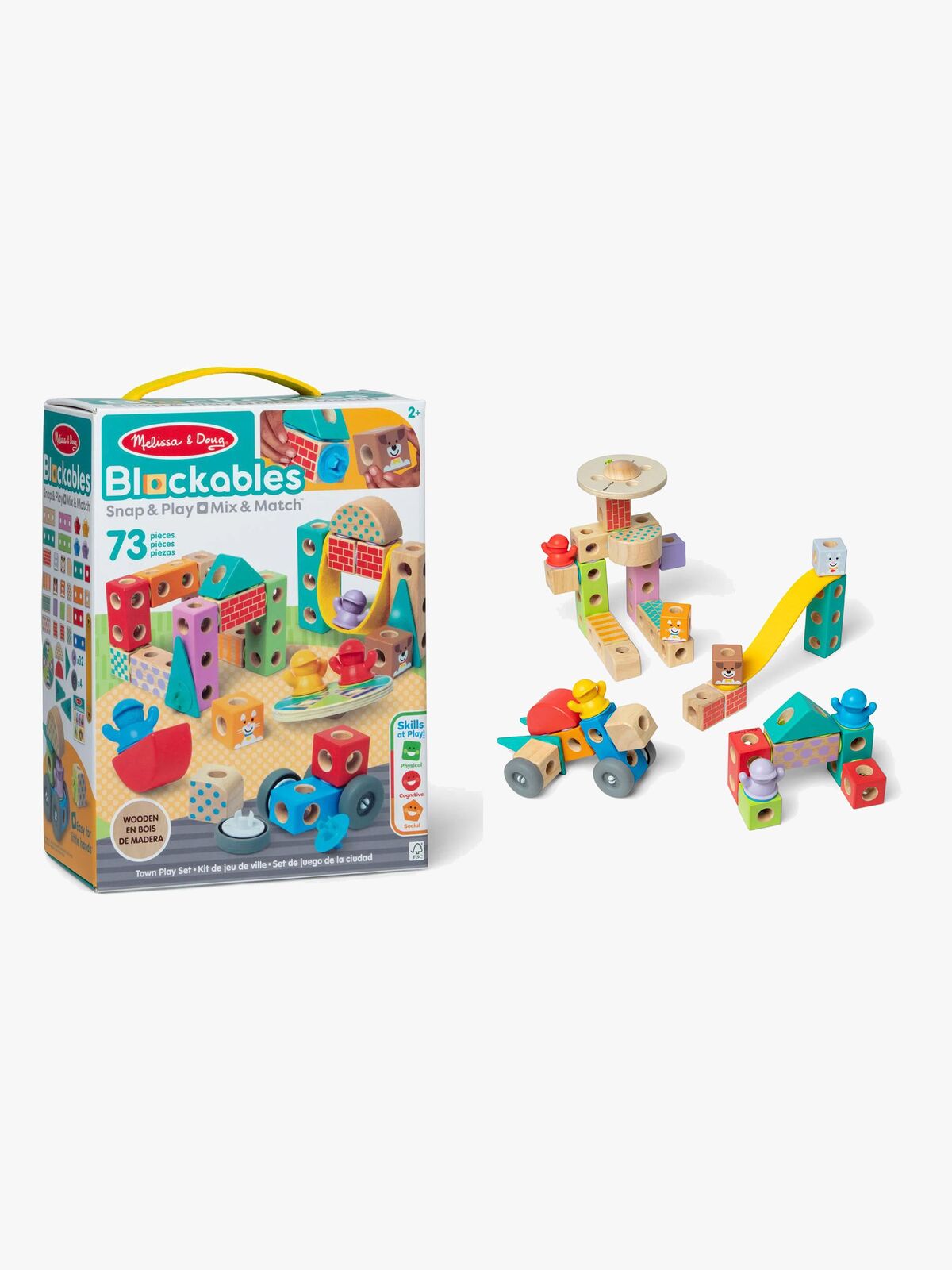 Melissa & Doug Blockables Byggesett By 73 Deler