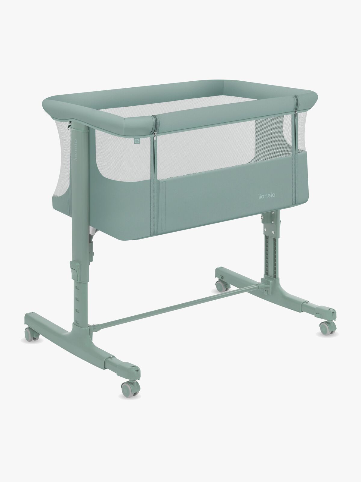 Lionelo Aurora Bedside Crib 3-in-1, Green Sage