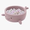 MeowBaby Boucle Whale Ballbasseng, Raspberry Glaze Pink