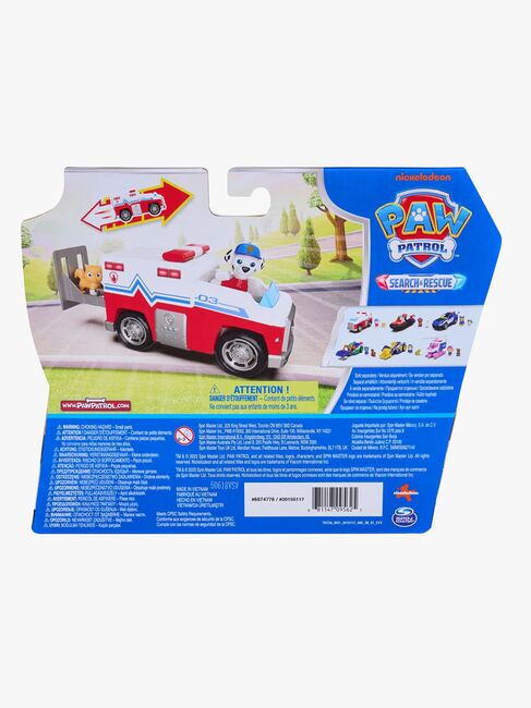 Paw Patrol Search & Rescue Redningsbil med Figur Marshall