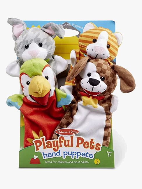 Melissa & Doug Hånddukker Lekne Dyr 4-pakk