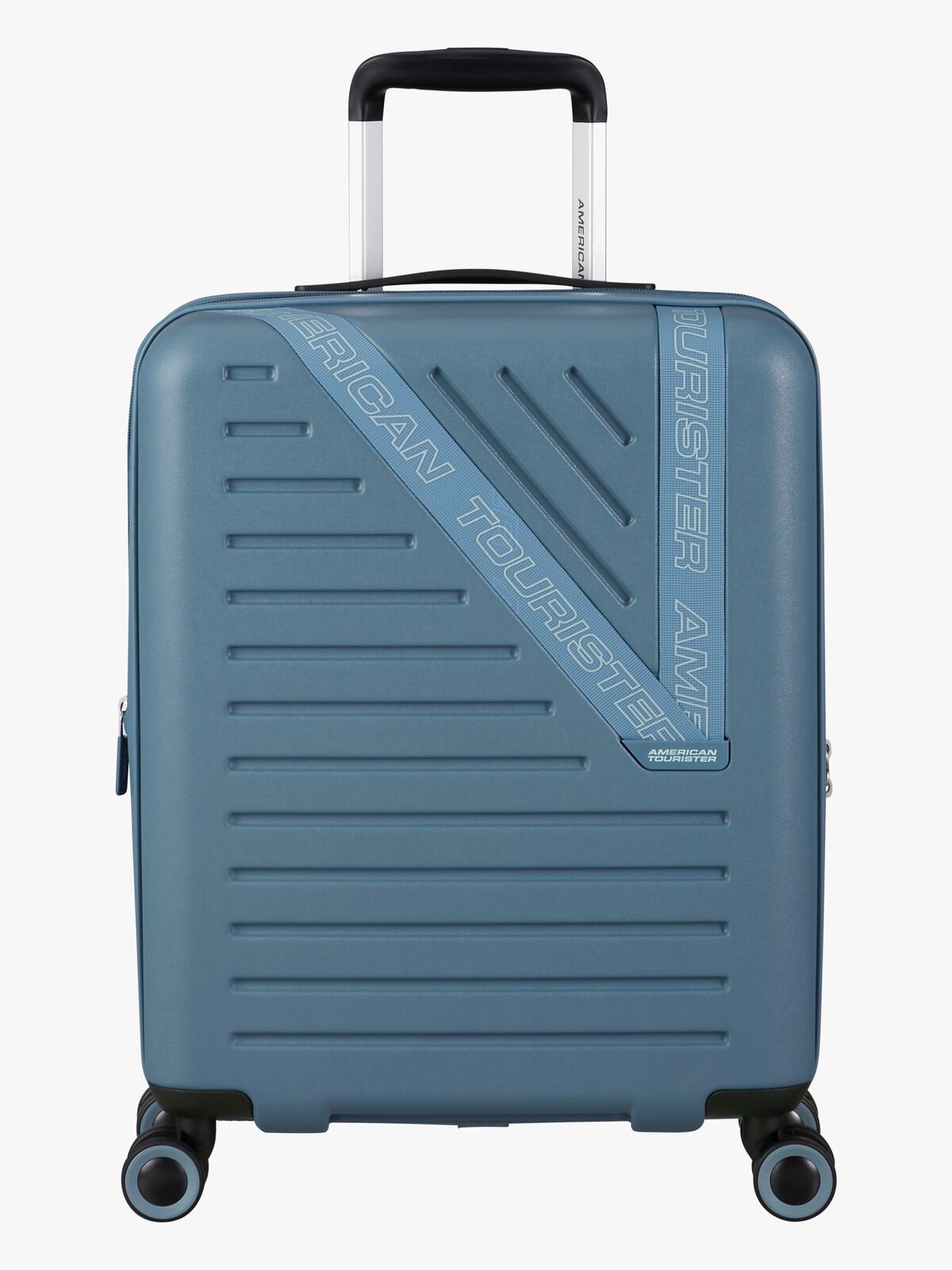 American Tourister Dynabelt Spinner Trillekoffert 36L, Rainstorm Blue