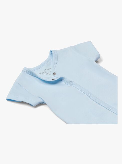 Tiny Treasure Summer Jumpsuit 2-Pack, Blue/Palm