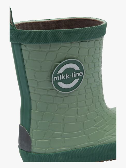 Mikk-Line Barefoot Dragon Gummistøvler, Green Milieu
