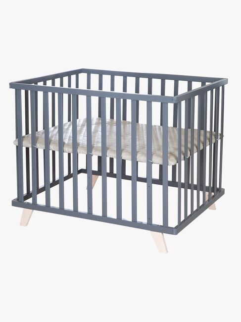 Roba Lil Planet Lekegrind På Fot, Anthracite & Greyish Quilted