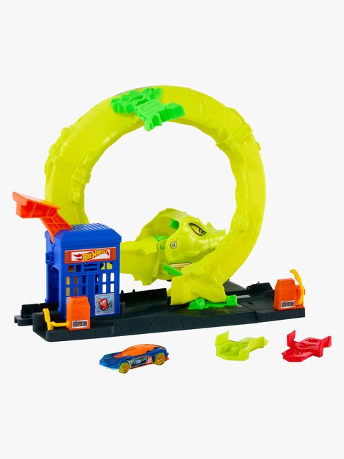 Hot Wheels Stunt Tracks Corkscrew Jump Champion Lekesett