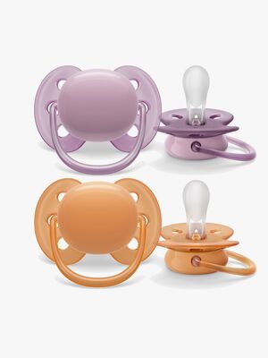 Philips Avent Ultra Soft Smokk 6-18m 2-Pack, Lilla/Oransje