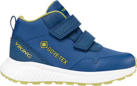 Viking Aery Track 2V Mid GTX Sneakers, Blue/Khaki