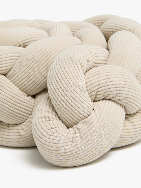 Alice & Fox Braid Sengekant 210cm, Beige Manchester