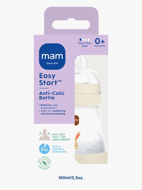 MAM Easy Start Tåteflaske Anti-kolikk 160 ml, Nøytral