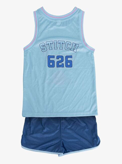 Disney Stitch Singlet & Shorts Sport Sett, Blå