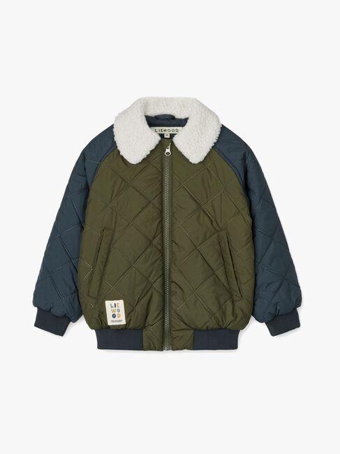 LIEWOOD Mira  Kviltet Jakke, Classic Navy/Army Brown